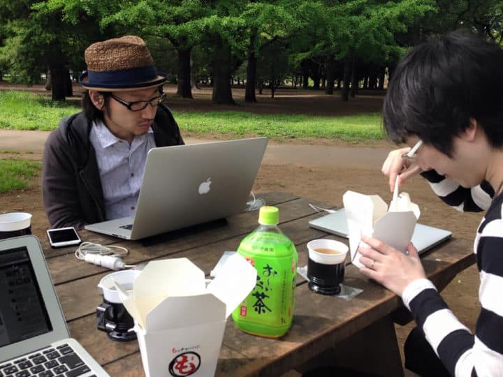 公園に出かけたときの様子