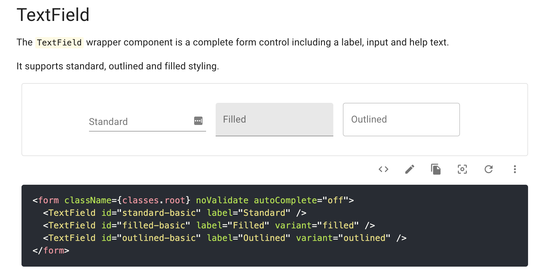 アイキャッチ画像:Material-UIでテキストフィールドをカスタマイズして実装する方法