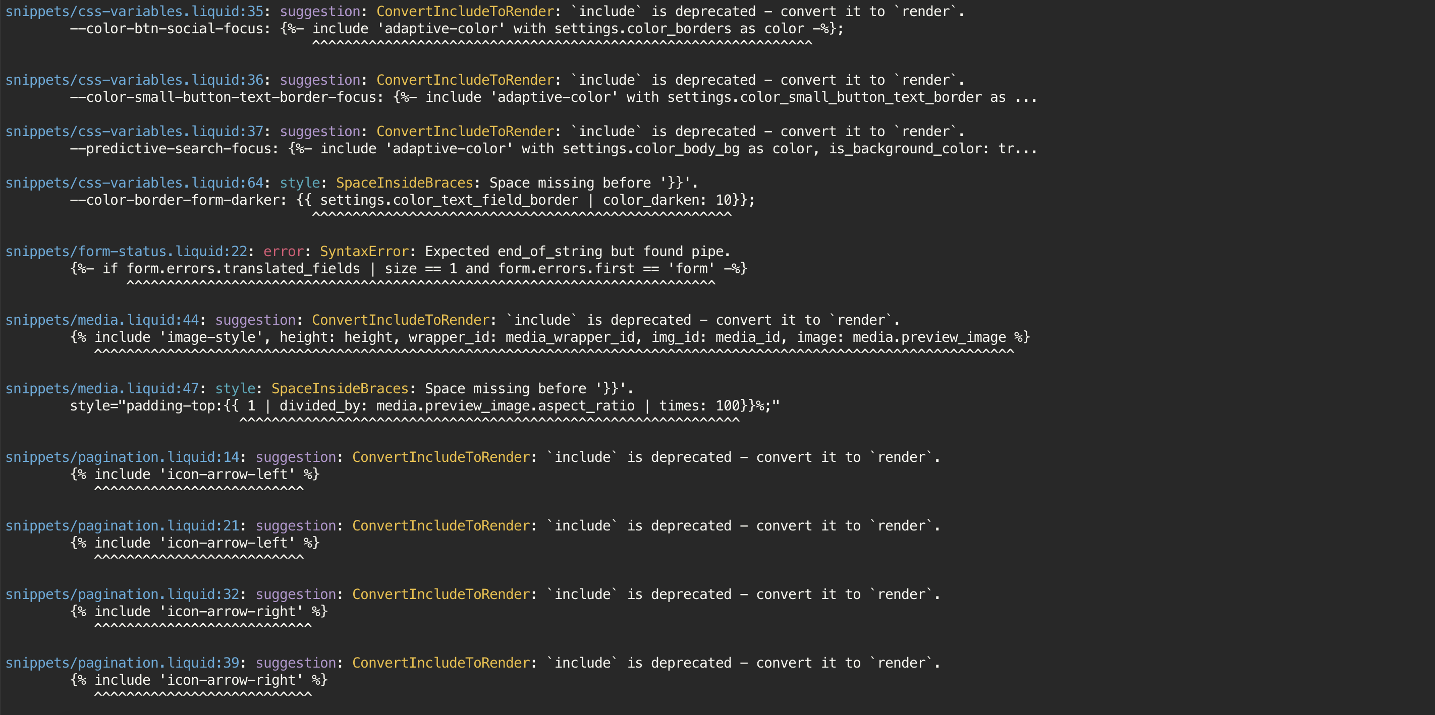 アイキャッチ画像:Shopify 公式の Theme linter 「Theme Check」を使用してテーマの構文エラーをチェックする