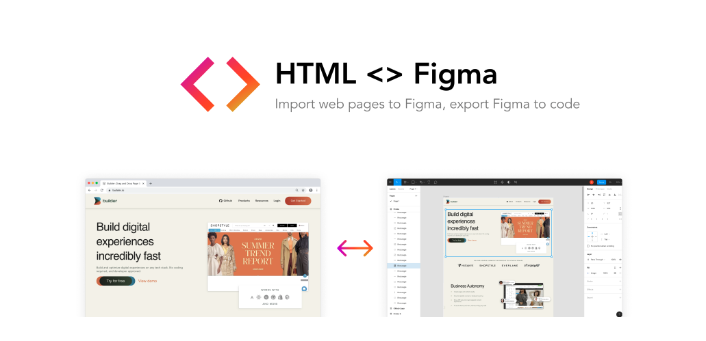 アイキャッチ画像：Figma から React のコードを生成する！「Figma to HTML, CSS, React & more!」